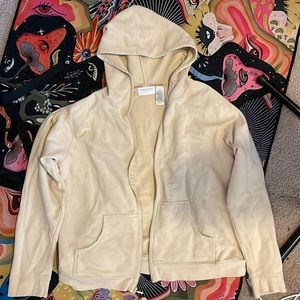 beige zip up
